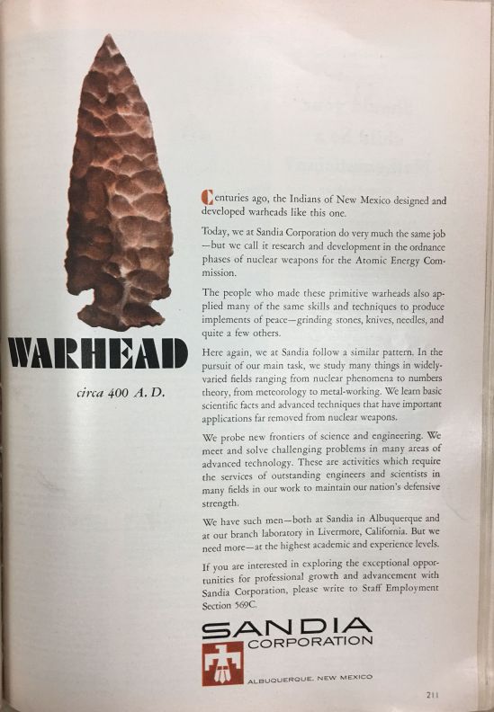 Sandia 1958 SA v199i3 p211 Warhead